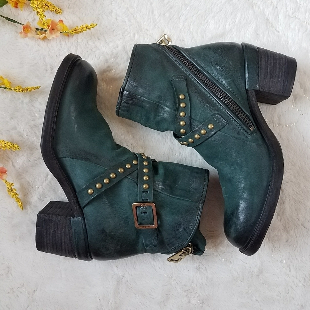 A.S.98 Salzburg Boots in Dark Teal - Picture 3 of 12